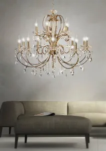Závesná lampa AURORA 15xE14 luster Candellux