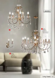 Závesná lampa AURORA 15xE14 luster Candellux