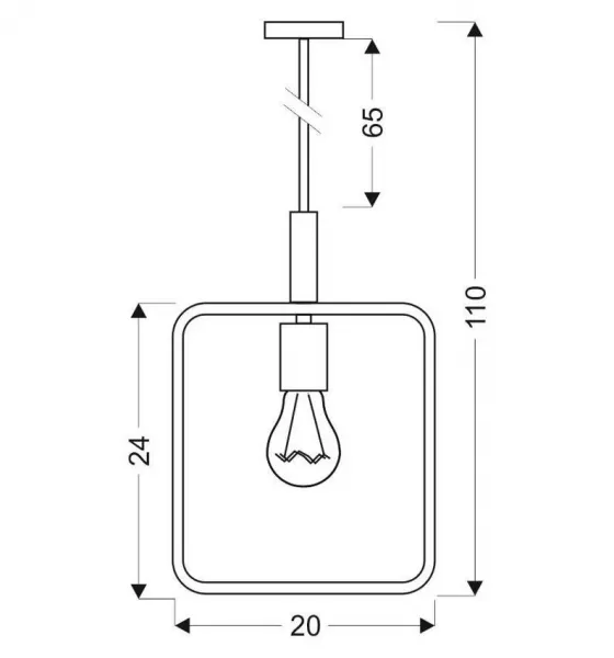 Závesná lampa FRAME 1xE27 Candellux