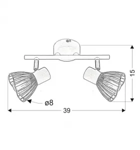 Stropné svietidlo FLY Candellux