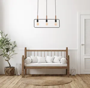 Závesná lampa FRAME 3xE27 Candellux