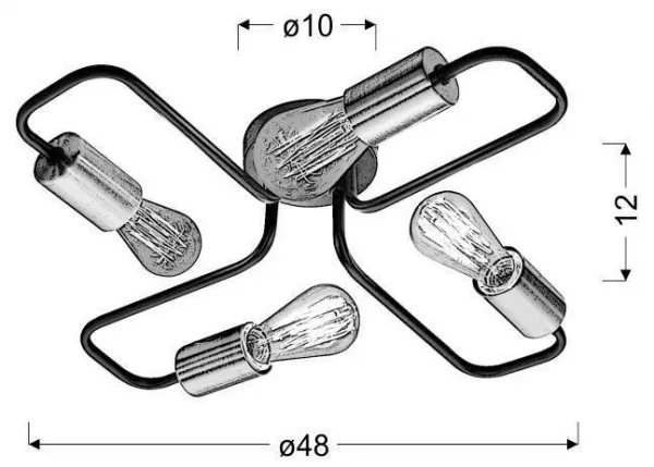Stropné svetlo HERPE Candellux