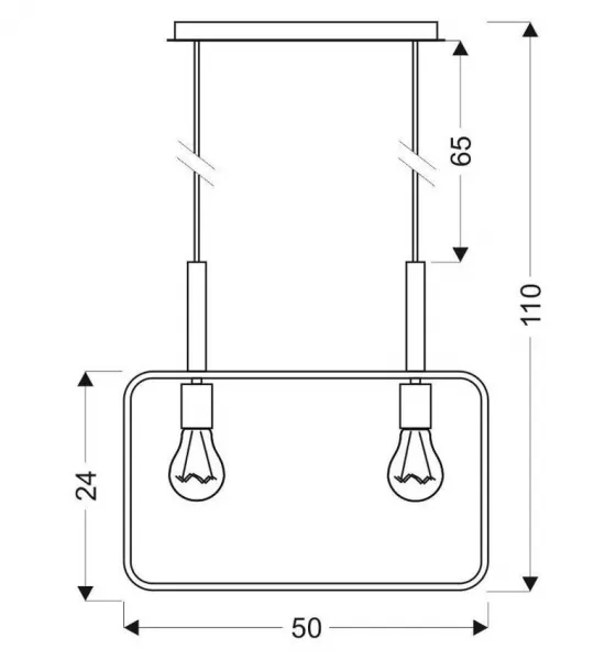 Závesná lampa FRAME 2xE27Candellux