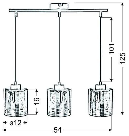 Závesná lampa COX Candellux 2