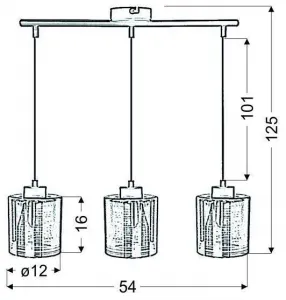 Závesná lampa COX Candellux 2