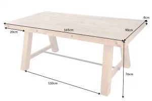 Jedálenský stôl FÉNIX Dekorhome 200x100x76 cm