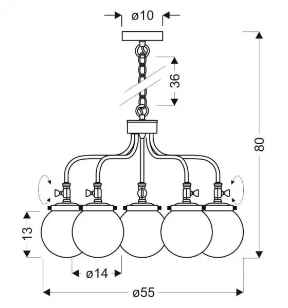 Závesná lampa BALLET Candellux