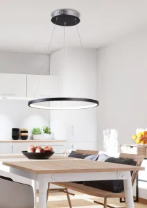 Závesná lampa LUNE 18W Strieborná