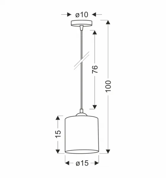 Závesná lampa LEGNO 1xE27 Candellux