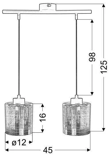 Závesná lampa COX Candellux 2