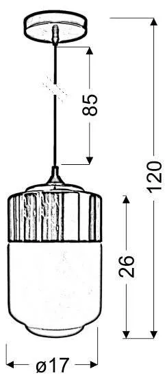Závesná lampa MASALA 1xE27 Candellux
