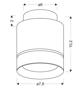 Stropné svetlo TUBA LED Candellux