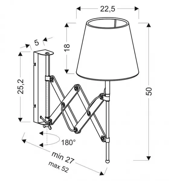 Nástenné svetlo MITO Candellux
