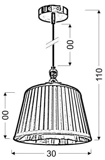 Závesná lampa AMORE Candellux