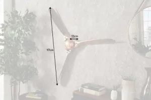 LuxD Nástenná dekorácia Wade 90 cm medená