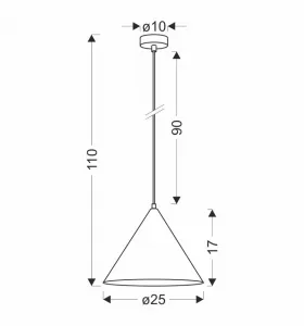 Závesná lampa DUNCA 1xE27 Candellux