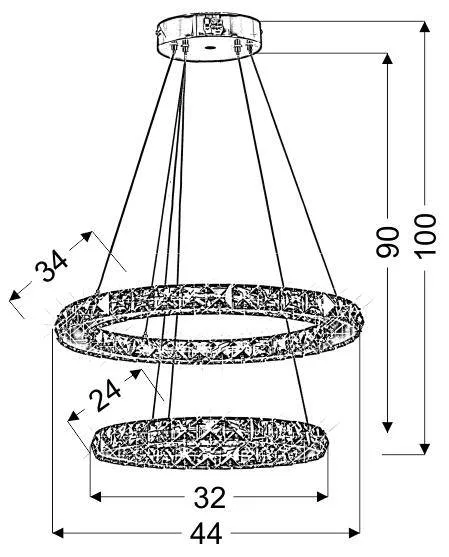 Závesná lampa LORDS LED RGB Candellux