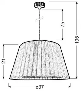 Závesná lampa TIZIANO 1xE27 Candellux