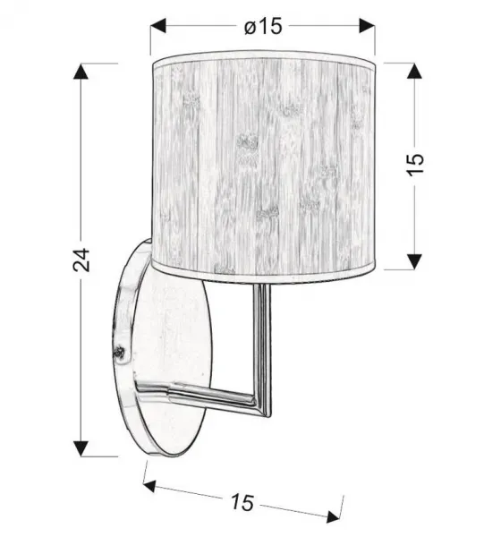 Nástenné svetlo TIMBER Candellux