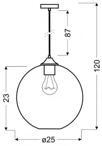 Závěsná lampa EDISON Z Candellux