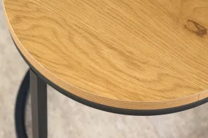 Odkladací stolík 2 ks DEION Dekorhome Dub divoký