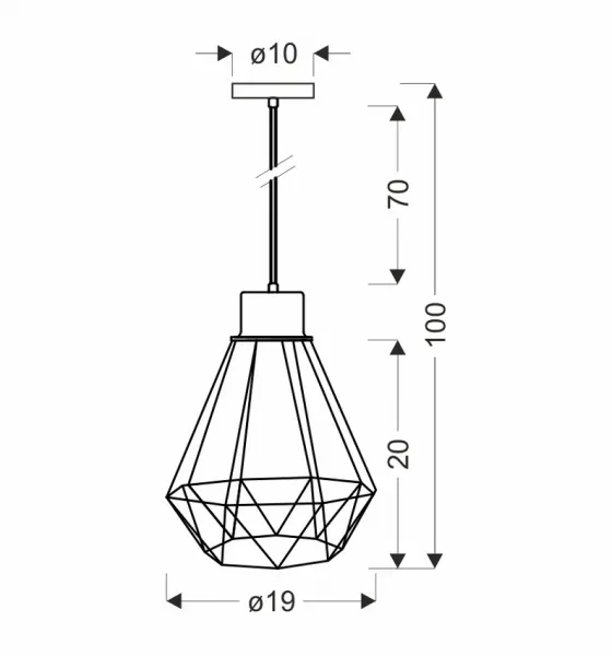 Závesná lampa PRIMO Candellux