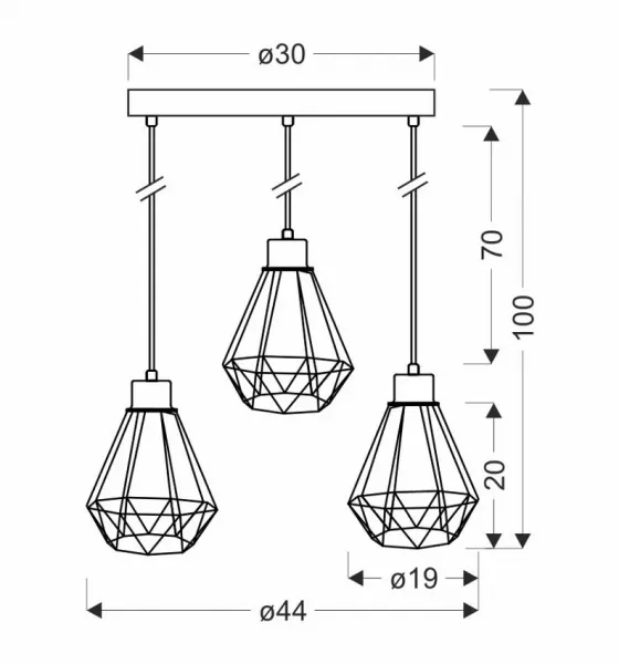 Závesná lampa PRIMO Candellux