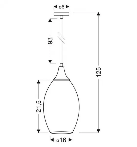 Závesná lampa CELIA 1xE27 Candellux