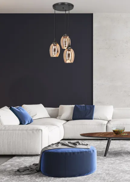 Závesná lampa MARINA 3xE27 Candellux