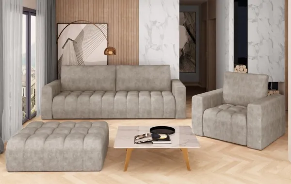 Sedacia súprava 3 ks LAZARO Eltap Monolith 77 - modrá