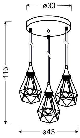 Závesná lampa GRAF Candellux