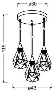 Závesná lampa GRAF Candellux