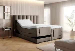 Elektrická polohovacia boxspringová posteľ VERONA Eltap Lukso 40 - modrá