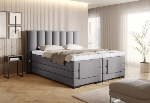 Elektrická polohovacia boxspringová posteľ VERONA Eltap Lukso 40 - modrá