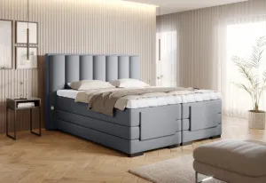 Elektrická polohovacia boxspringová posteľ VERONA Eltap Lukso 40 - modrá
