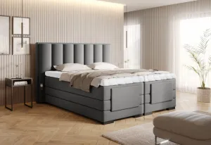 Elektrická polohovacia boxspringová posteľ VERONA Eltap Lukso 40 - modrá