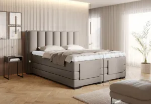 Elektrická polohovacia boxspringová posteľ VERONA Eltap Lukso 40 - modrá