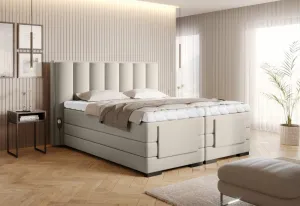 Elektrická polohovacia boxspringová posteľ VERONA Eltap Lukso 40 - modrá