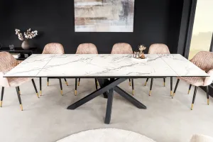 Jedálenský stôl DOSHAR Dekorhome Sivohnedá taupe