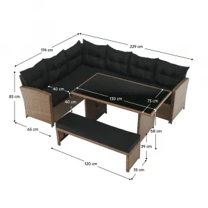 Záhradný jedálenský set MADUL Tempo Kondela