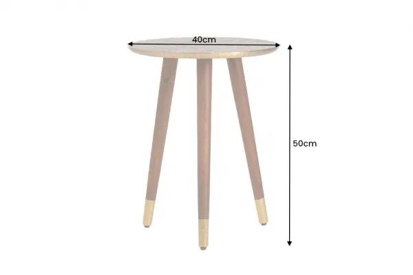 Odkladací stolík ETTUS Dekorhome Strieborná