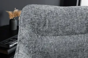 Otočné jedálenské kreslo 2 ks TEMUS Dekorhome Sivá
