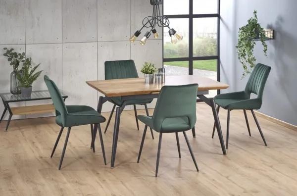 Jedálenská stolička K404 Halmar Tmavo zelená