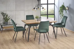 Jedálenská stolička K404 Halmar Tmavo zelená