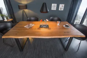 Jedálenský stôl ATHAMÁS akácia 3,5 cm Dekorhome