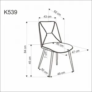 Jedálenská stolička K539 Halmar Tmavě zelená