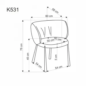 Jedálenské kreslo K531 Halmar