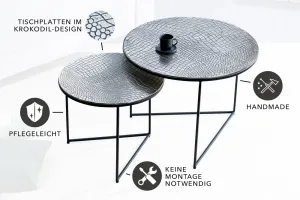 Odkladací stolík 2 ks GAIA Dekorhome 60 cm