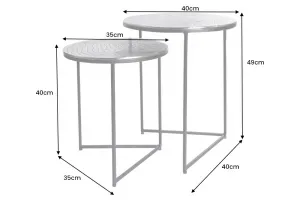 Odkladací stolík 2 ks GAIA Dekorhome 60 cm