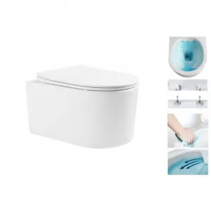 Závěsný WC set MEXEN SOFIA 36 cm s prkénkem SLIM bílý